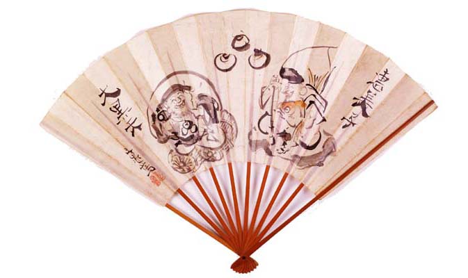 谷文晁　「恵比寿　大黒天」