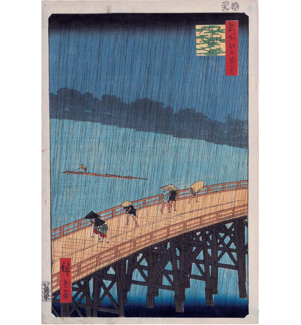 鳥居清長「大川端の夕涼」