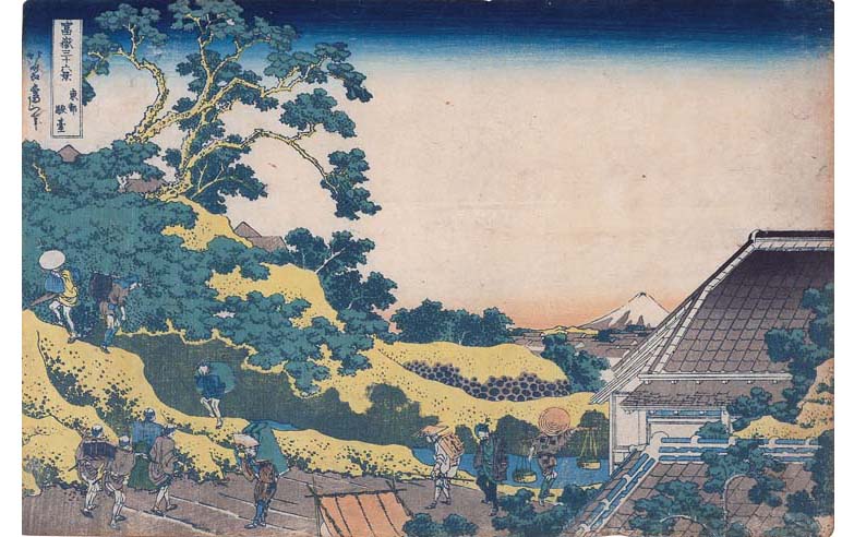 葛飾北斎「冨嶽三十六景 東都駿台」