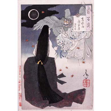 楊洲周延 「東絵昼夜競 玉藻前」