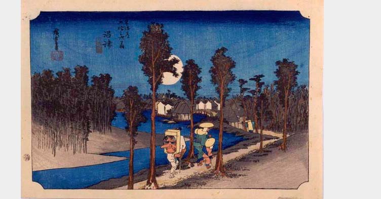 歌川広重「東海道五拾三次之内 沼津」(後期展示)